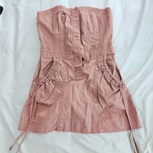 Cargo Strapless Dress